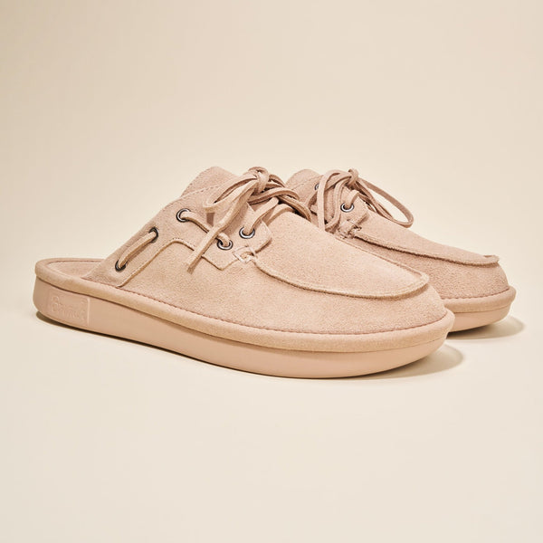 Boat Mule - Dusty Rose - Suede - Brunch - BO1SU1DRM04 - Footwear