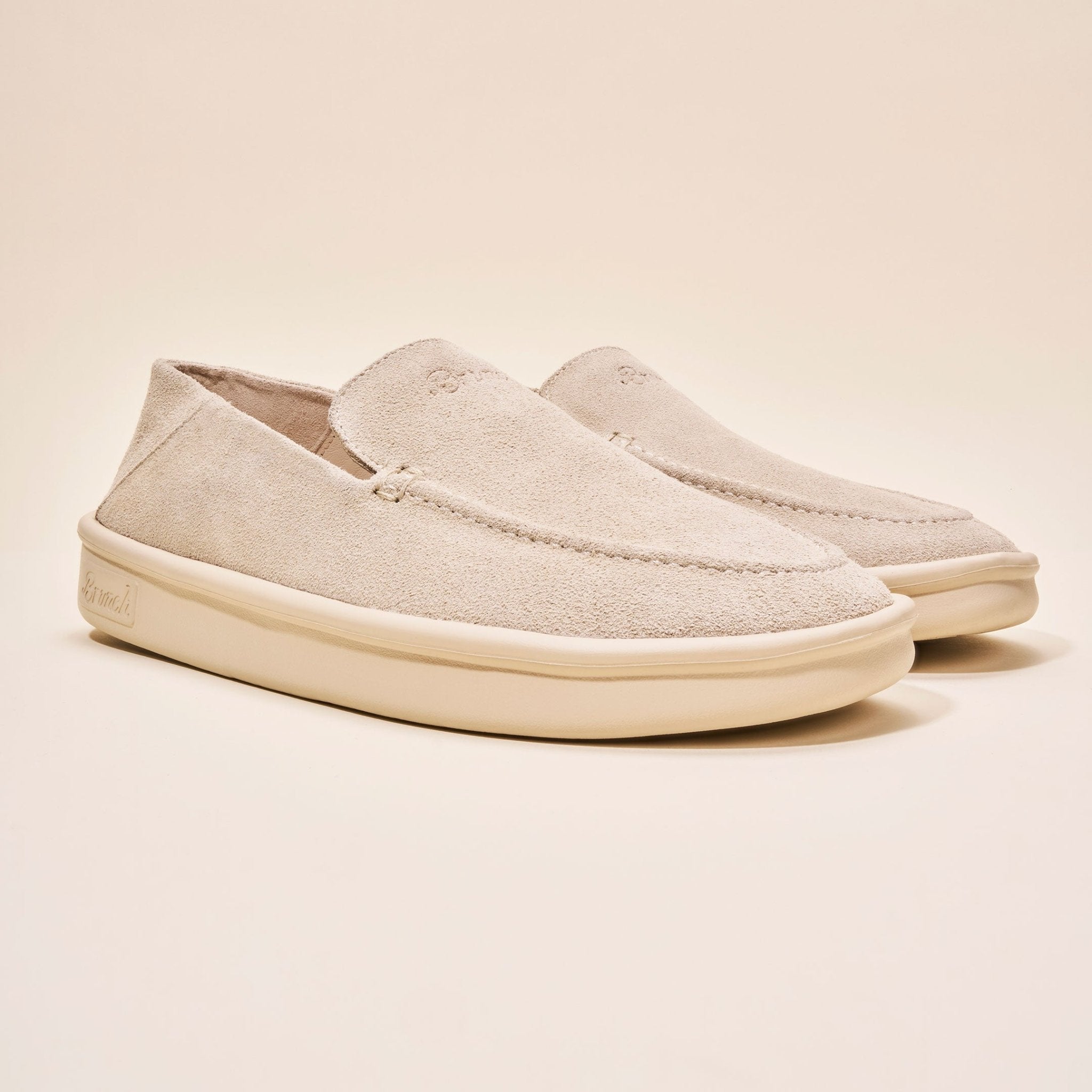 Collapsible Loafer - Beige - Suede - Brunch - CL1SU1BEM04 - Footwear