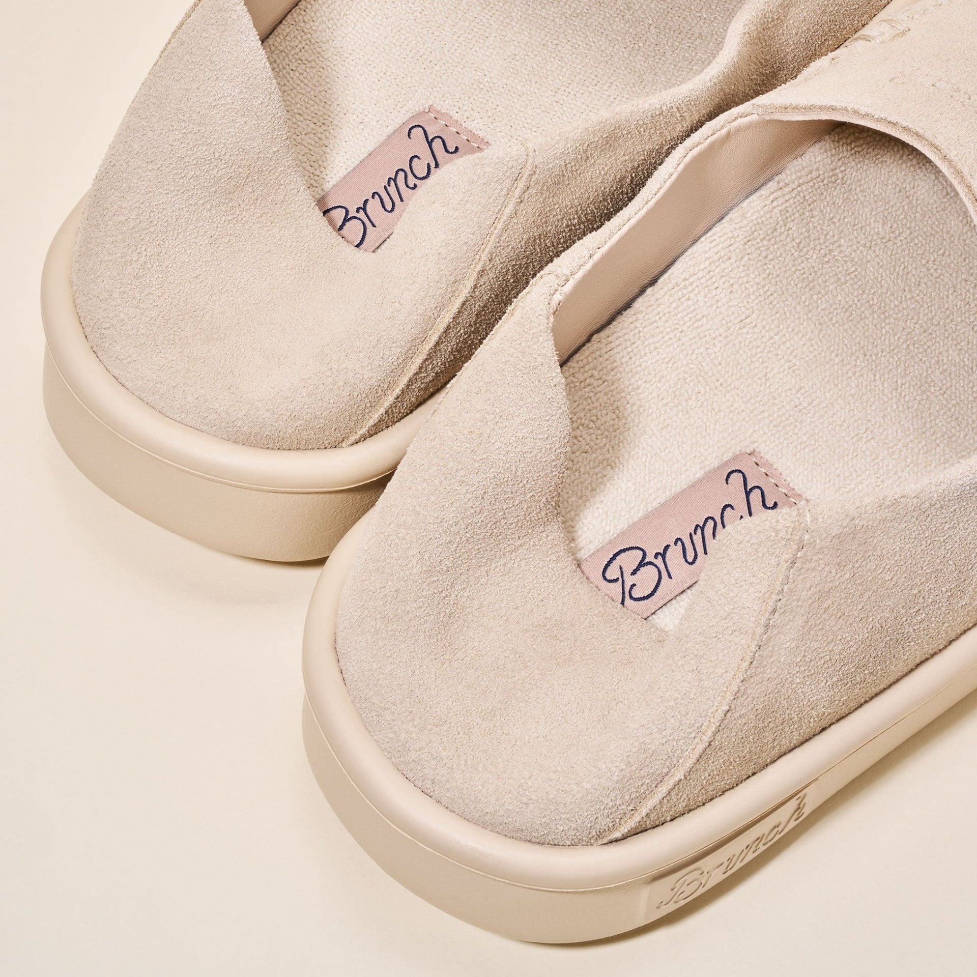 Collapsible Loafer - Beige - Suede - Brunch - CL1SU1BEM04 - Footwear