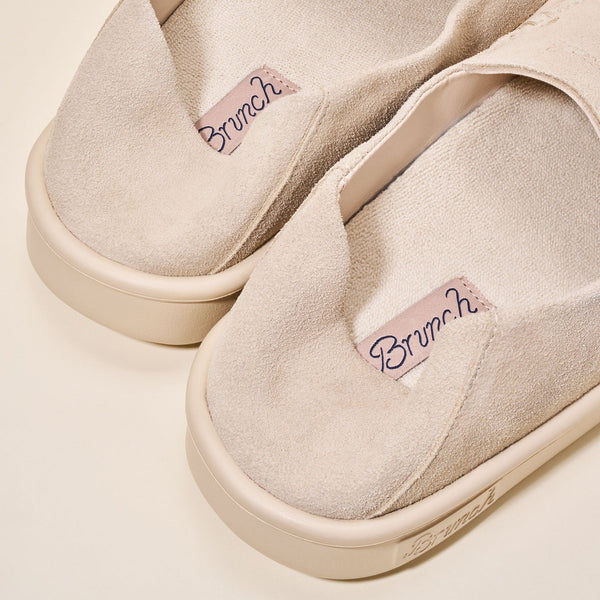 Collapsible Loafer - Beige - Suede - Brunch - CL1SU1BEM04 - Footwear