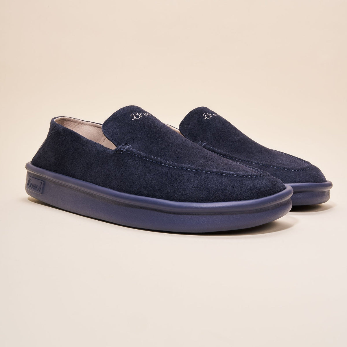 Collapsible Loafer - Navy - Suede - Brunch - CL1SU1NAM04 - Footwear