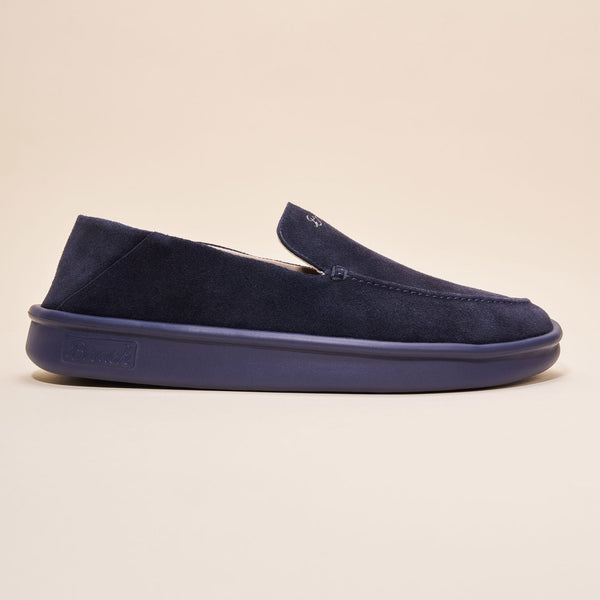 Collapsible Loafer - Navy - Suede - Brunch - CL1SU1NAM04 - Footwear