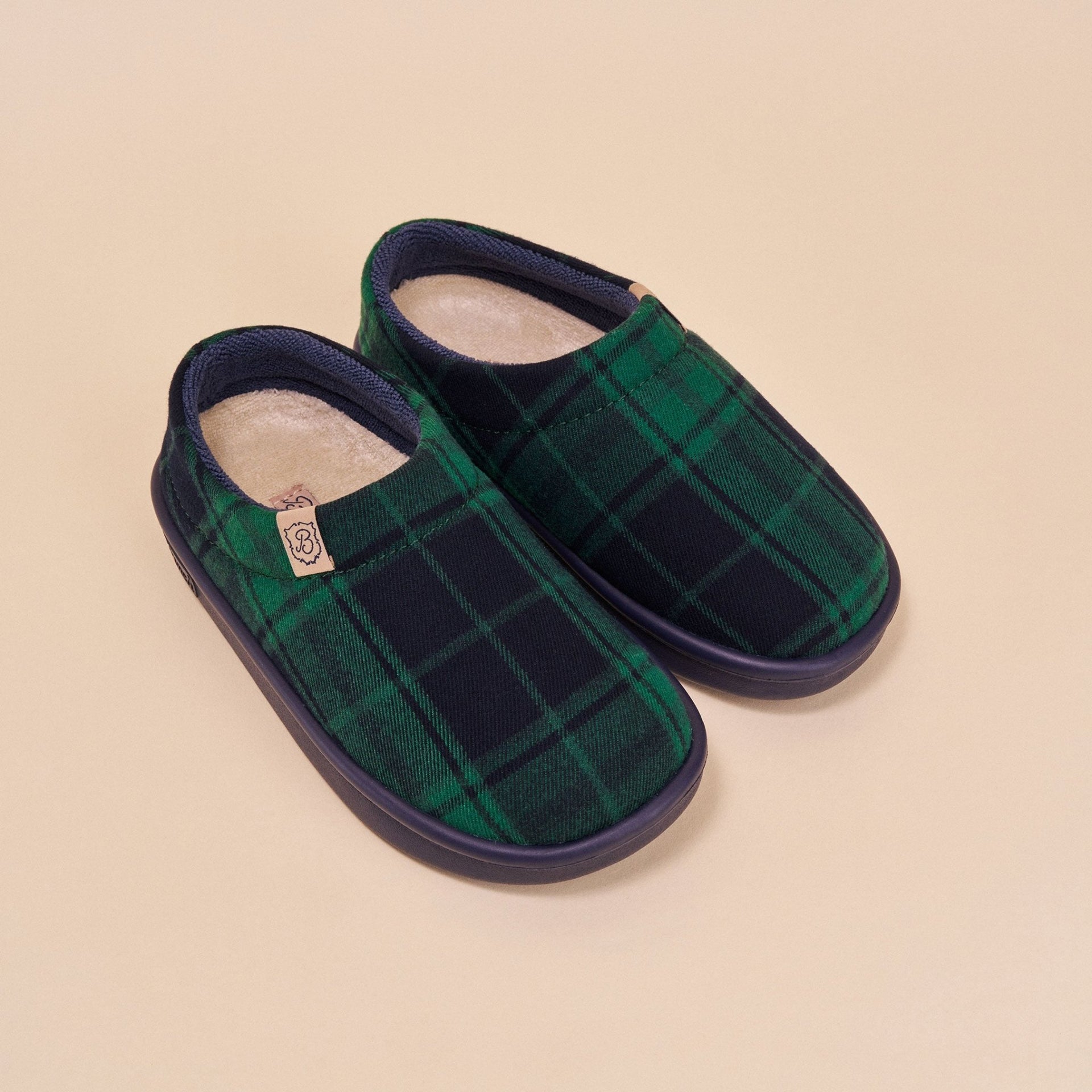 Essential Kids - Navy/Green - Plaid - Brunch - KI1PL2NAKC9 - Kids footwear