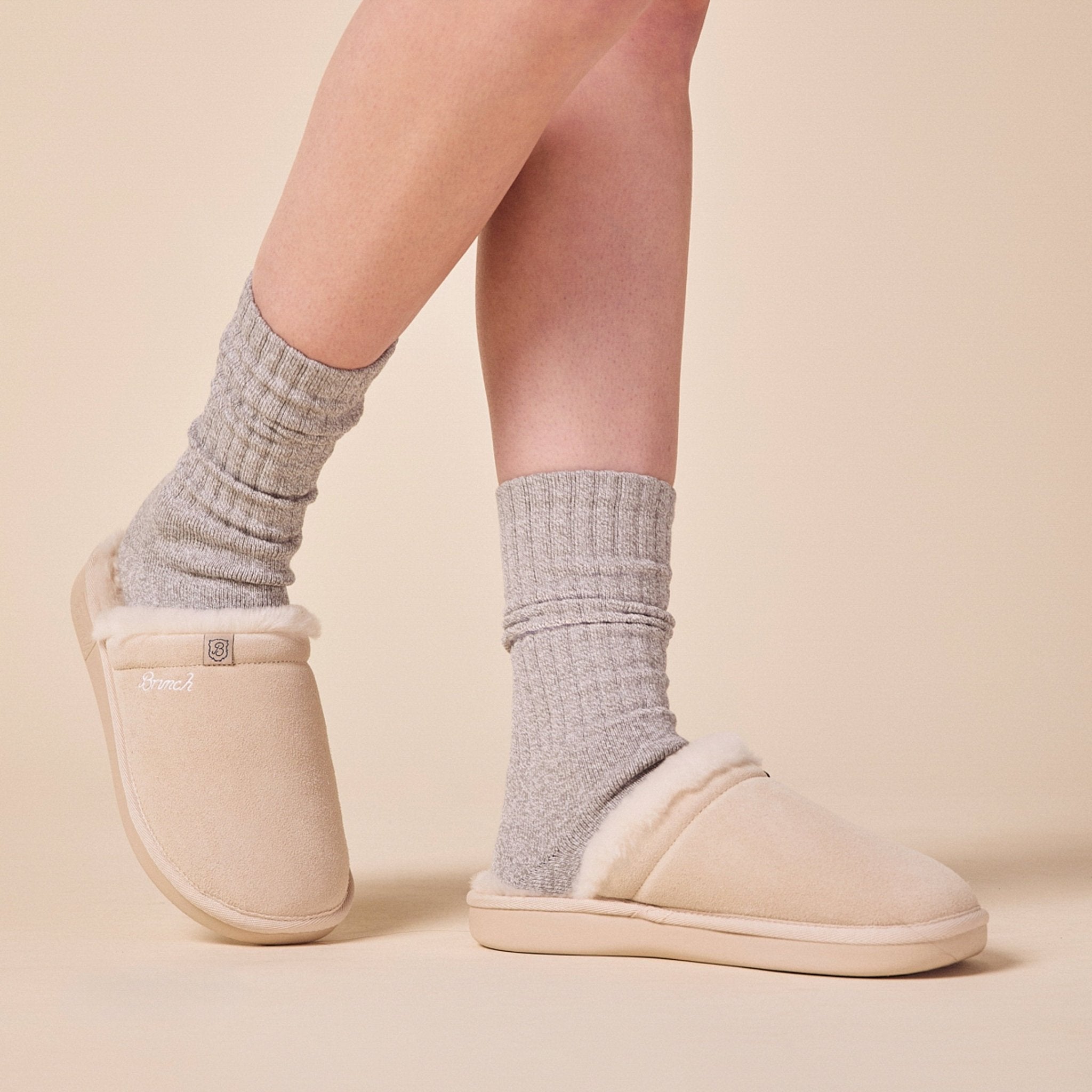 Essential Shearling Slipper | Brunch Slipper | Hotel Inspired Footwear