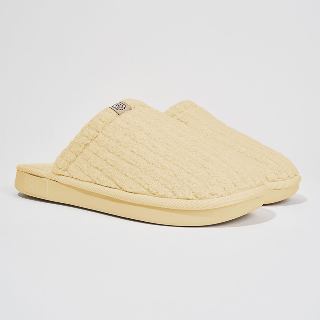 Brunch Essential Limoncello Ribbed Terry slippers
