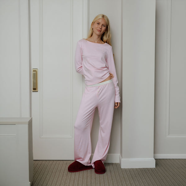 Women's PJ Set - Soft Pink - Pima Cotton