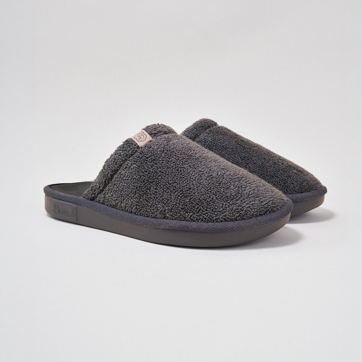 Brunch Essential slipper in Dark Grey terry, main product image