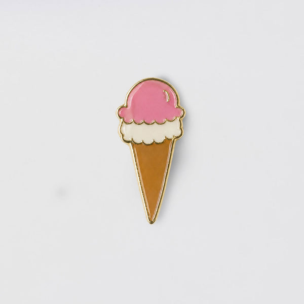 Brunch Ice Cream Charm Pink Metal
