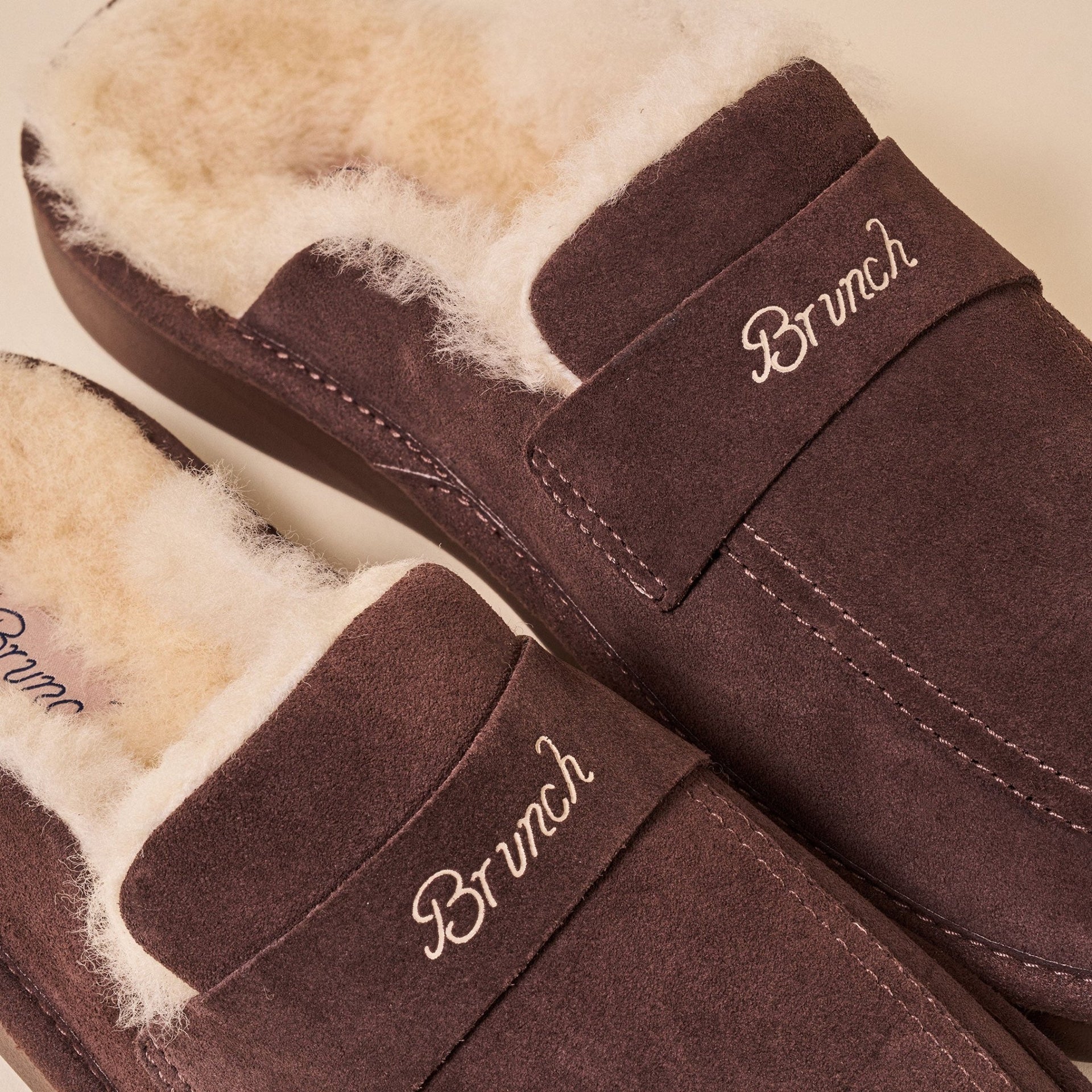 Loafer Shearling - Espresso Brown - Suede - Brunch - L01SU1HBM04 - Footwear