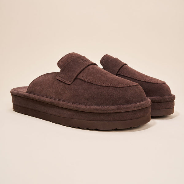 Loafer XXL - Dark Brown - Suede - Brunch - XX1SU1BRM04 - Footwear