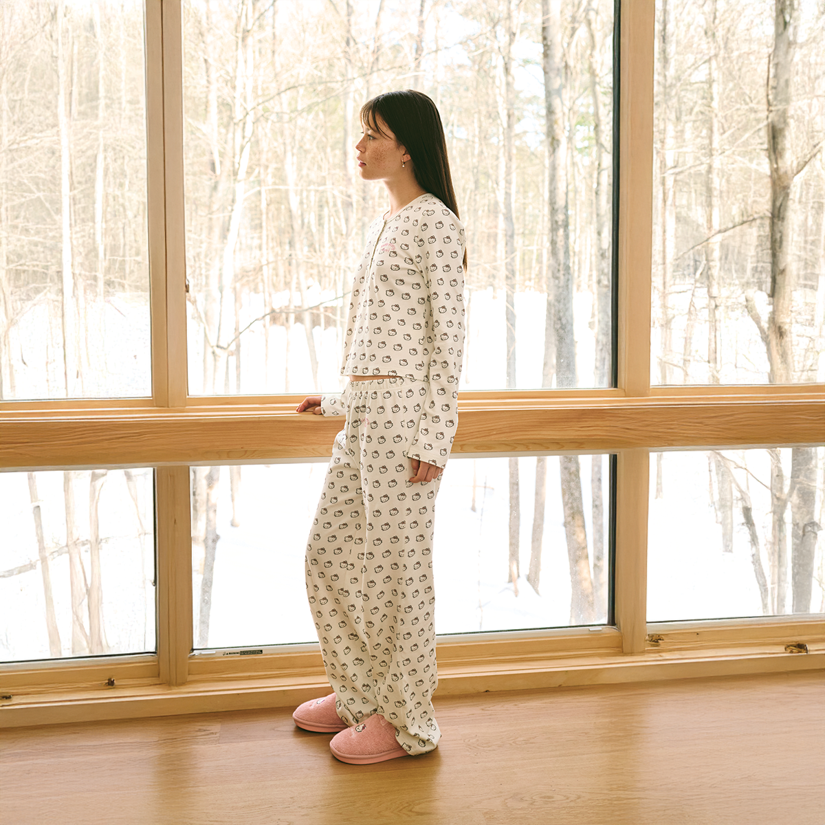 PJ Set - Cream - Hello Kitty