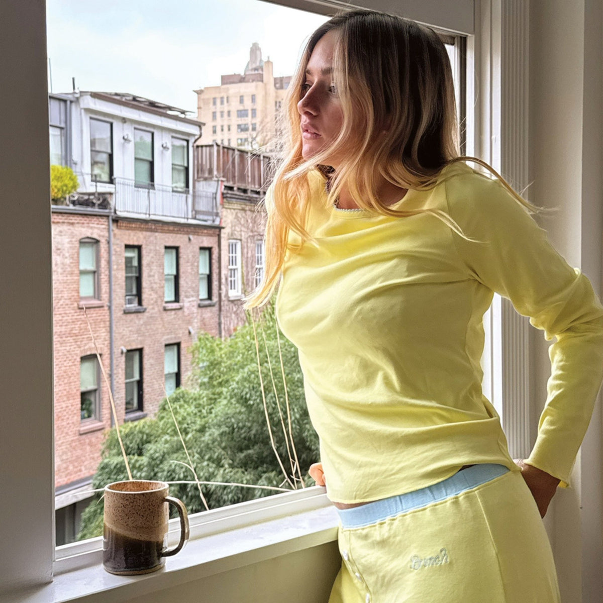 PJ Set - Sunshine Yellow - Cozyland - Brunch - TO1JE1SYP - Apparel