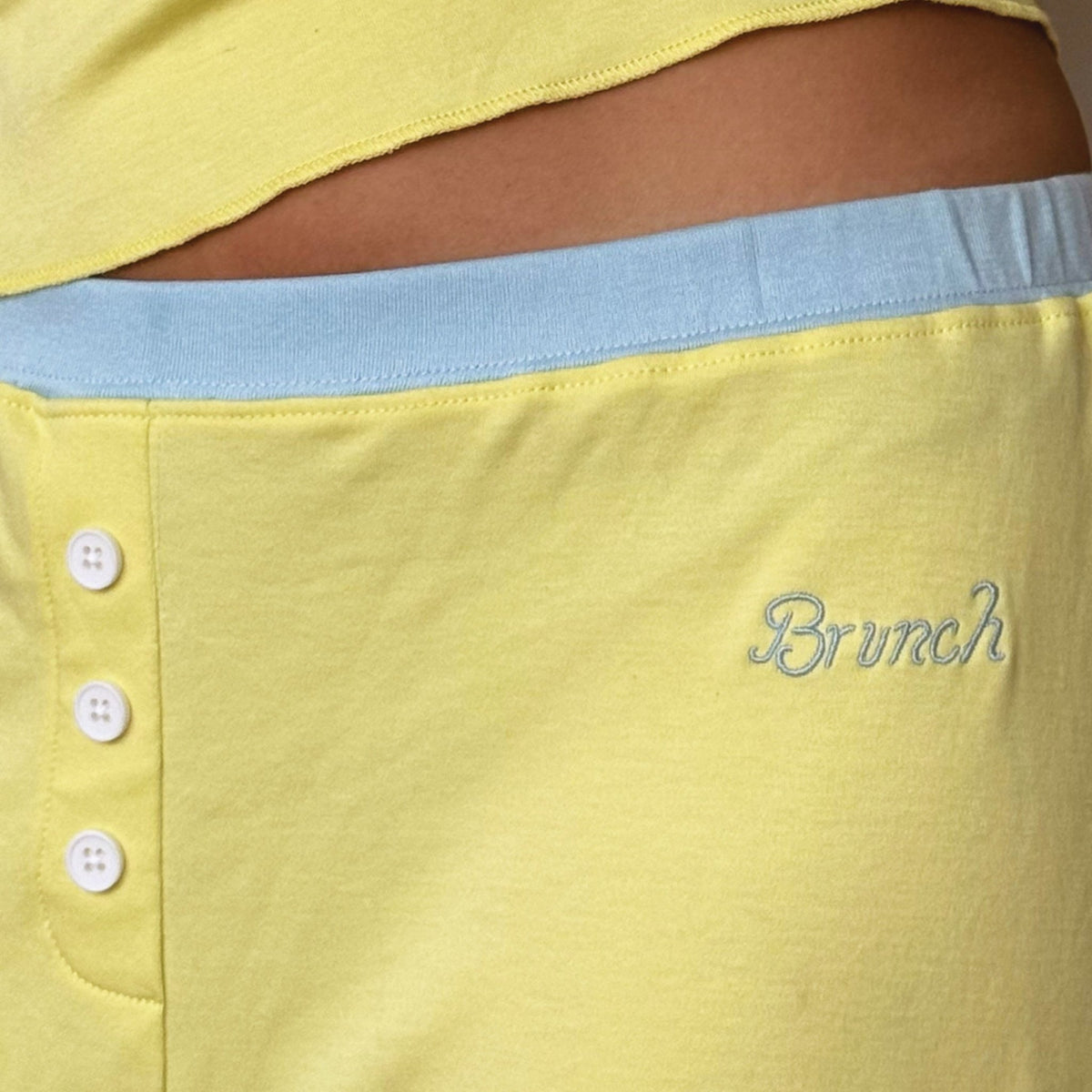 PJ Set - Sunshine Yellow - Cozyland - Brunch - TO1JE1SYP - Apparel