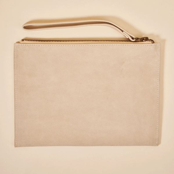 Pouch - Beige - Suede - Brunch - LE01BE01OOS - Accessories