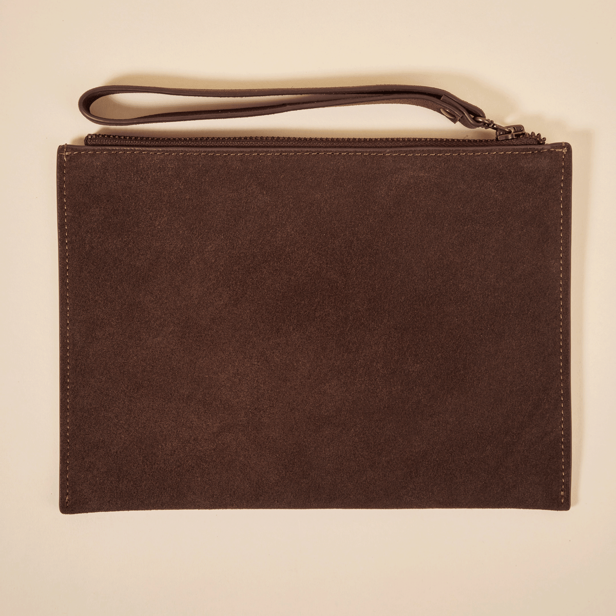 Pouch - Espresso Brown - Suede - Brunch - LE01BR01OOS - Accessories