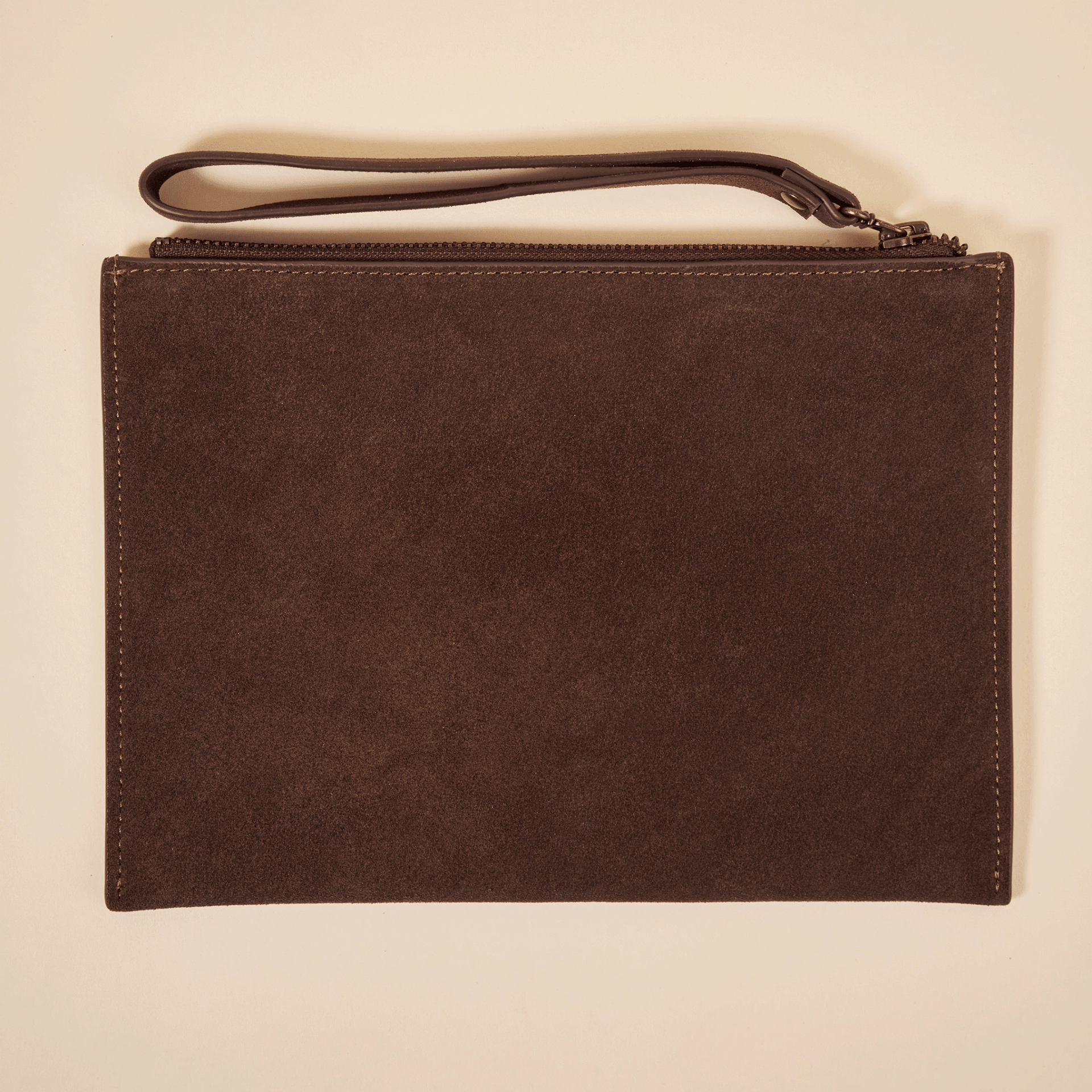 Pouch - Espresso Brown - Suede - Brunch - LE01BR01OOS - Accessories