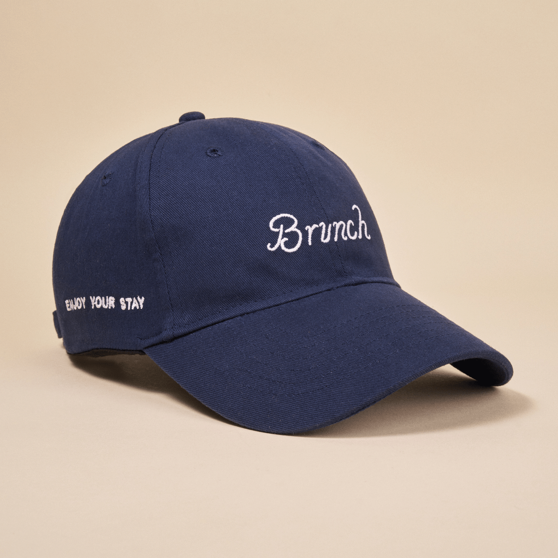Retro Brunch Cap - Navy - Cotton - Brunch - CA01NA01OS - Accessories