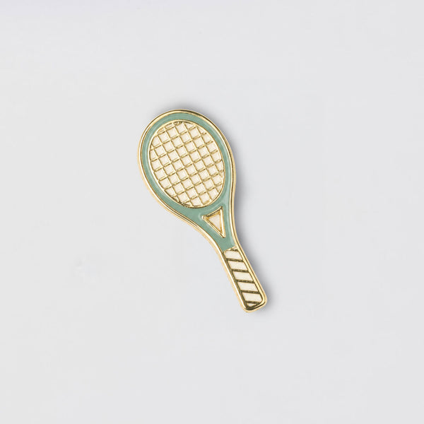 Brunch Racquet Charm Green Metal