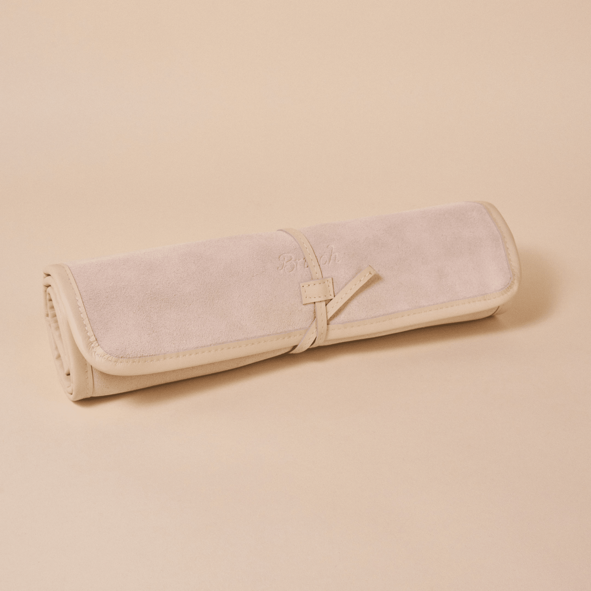 Travel Backgammon Set - Beige - Suede - Brunch - BA1SU1CROS1 - Accessories