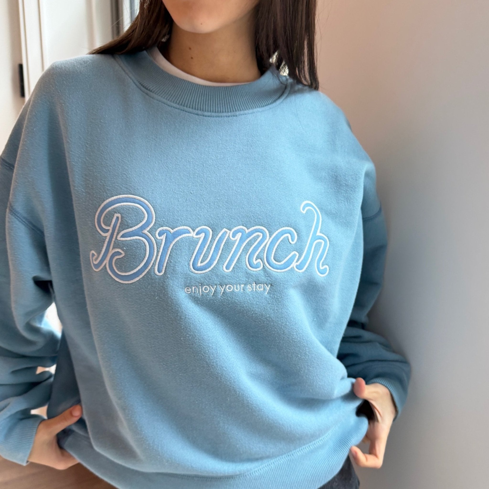Essential Varsity Crewneck | Brunch | Apparel and Accessories