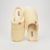 Top-down view of Essential Limoncello Ribbed Terry slippers showing ribbed texture and Brunch logo on white background