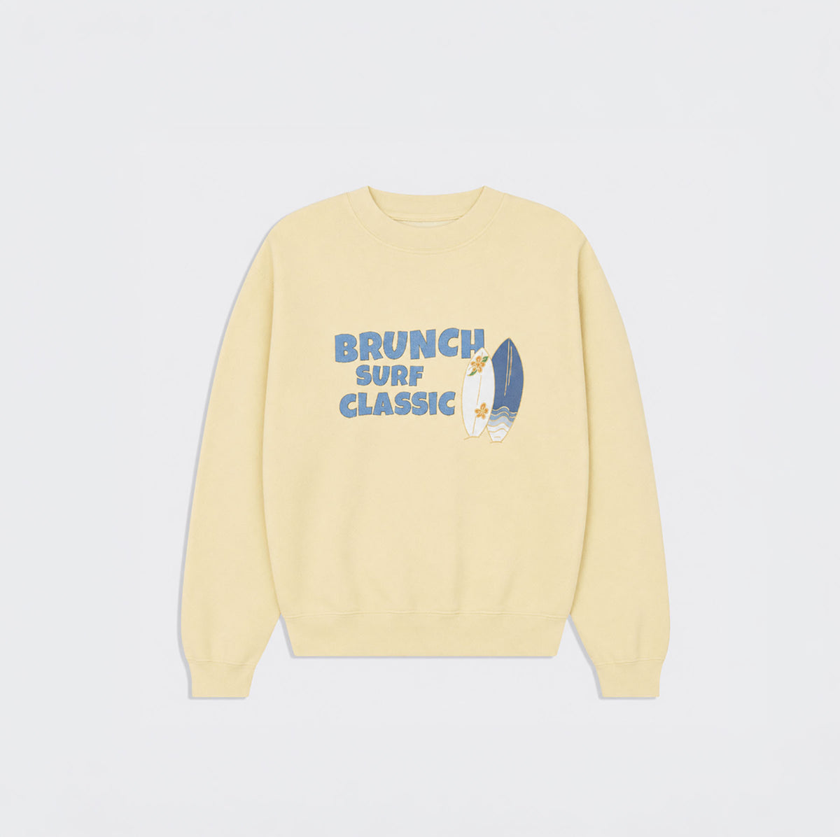 Summer Crewneck - Pale Yellow - French Terry